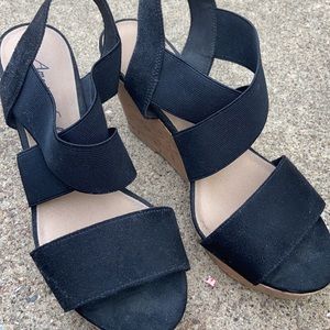 American Eagle Black Wedge Heel